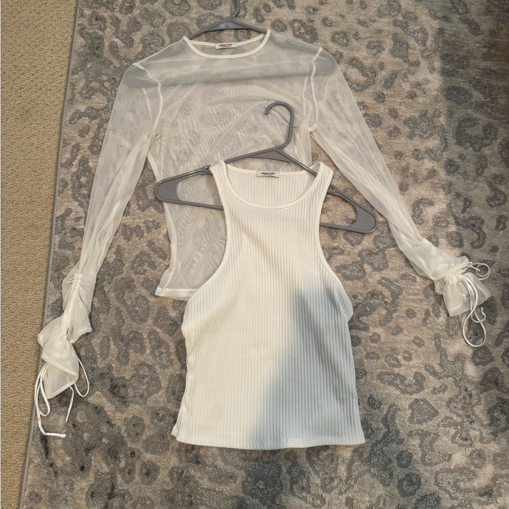 Mistress Rocks Off White Layered Top - Picture 5 of 5